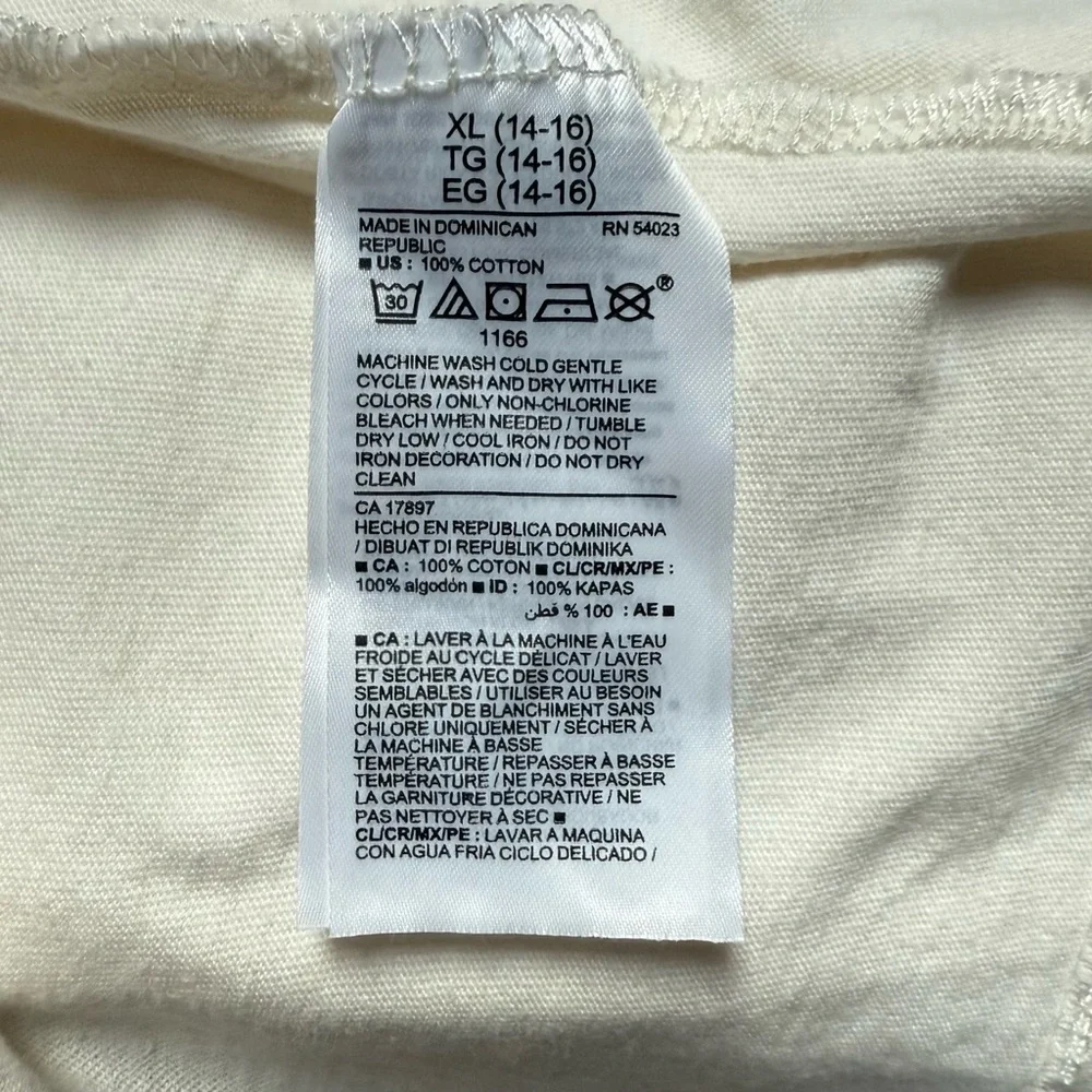 Old Navy World Peace Sign Short Sleeve Cotton T-Shirt